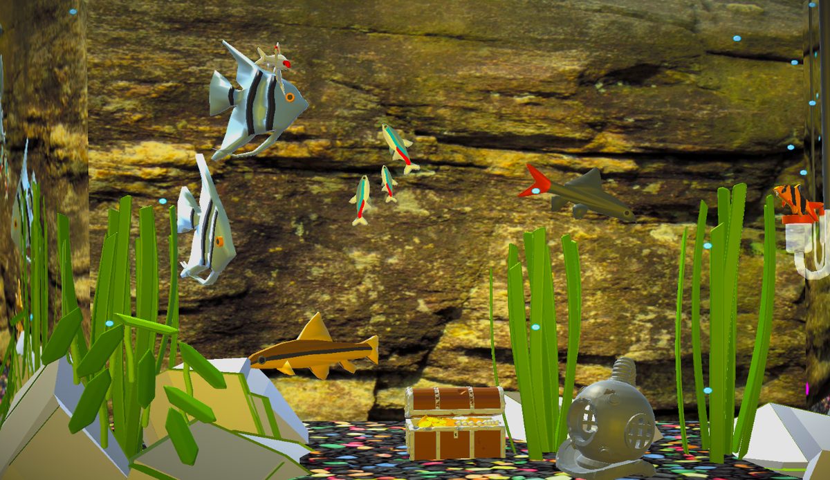 Mindful Waters interactive digital aquarium